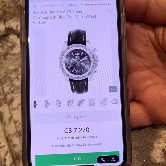 😎BREITLING BENTLEY 6.75😎 - Picture 5 of 8